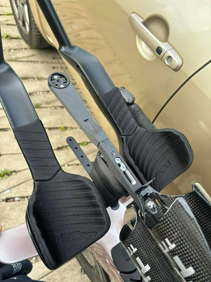 BTA Bottle Mount CNC Aluminium & Kevlar Polymer – Adjustable Garmin & Wahoo Mount